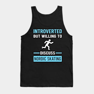 Introverted Nordic Skating Skate Skater Tank Top